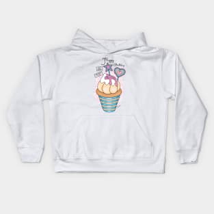 Funny Happy Birthday Card Not Edible Kids Hoodie